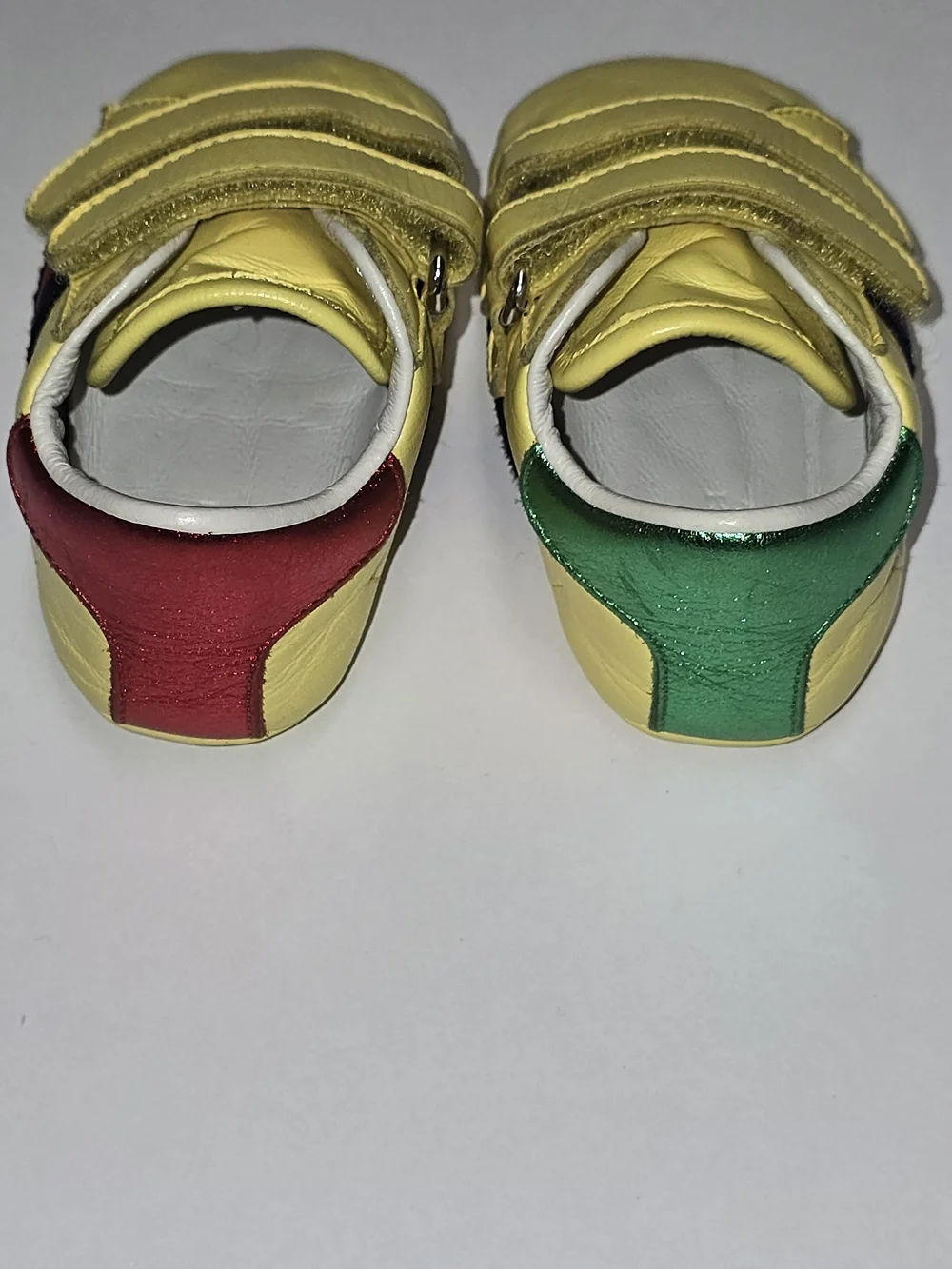 Gucci Yellow Leather Crib Shoes